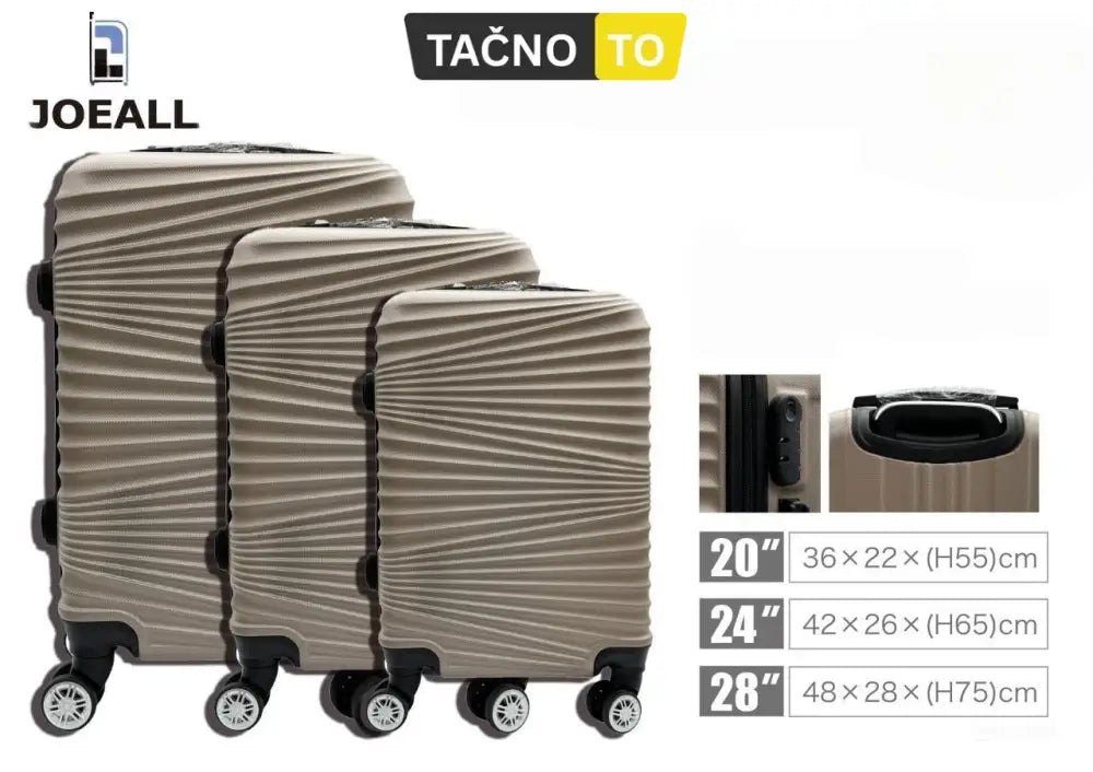 3-DELNI SET KOFERA ZA PUTOVANJA