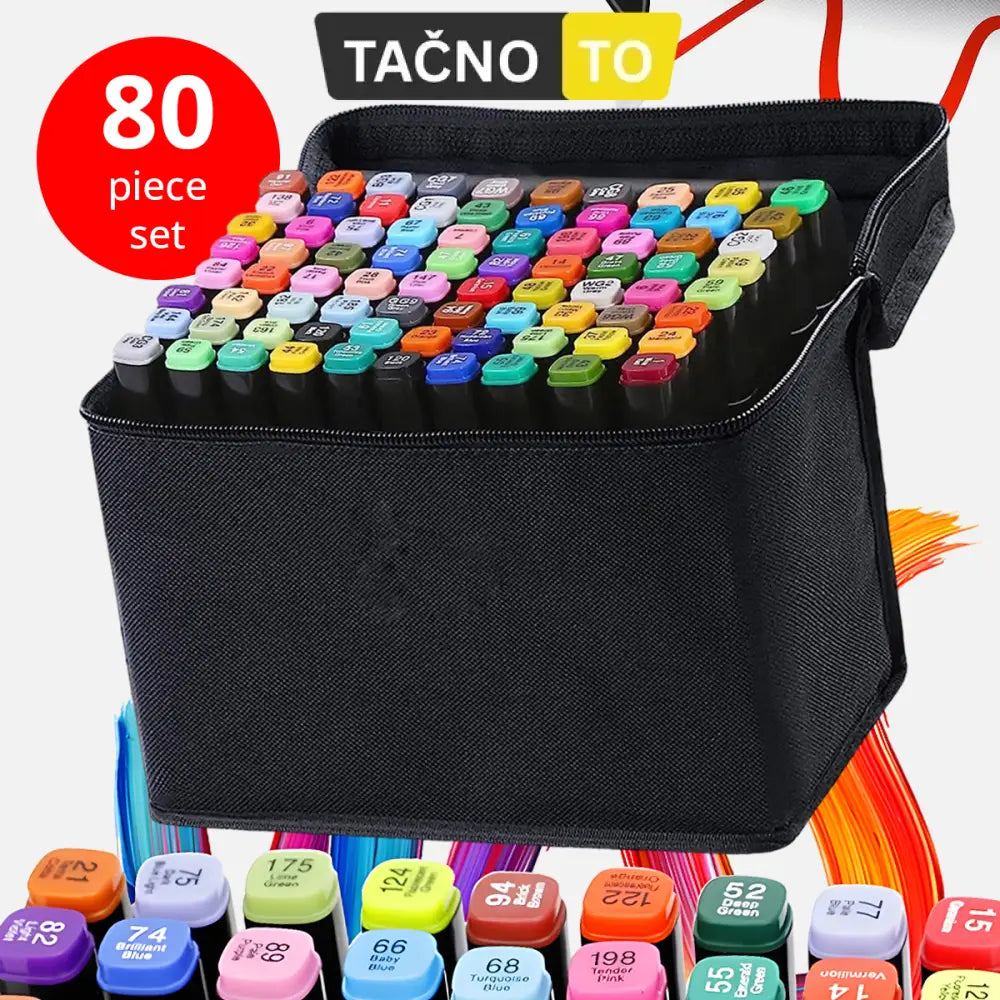 80-DELNI SET FLOMASTERA