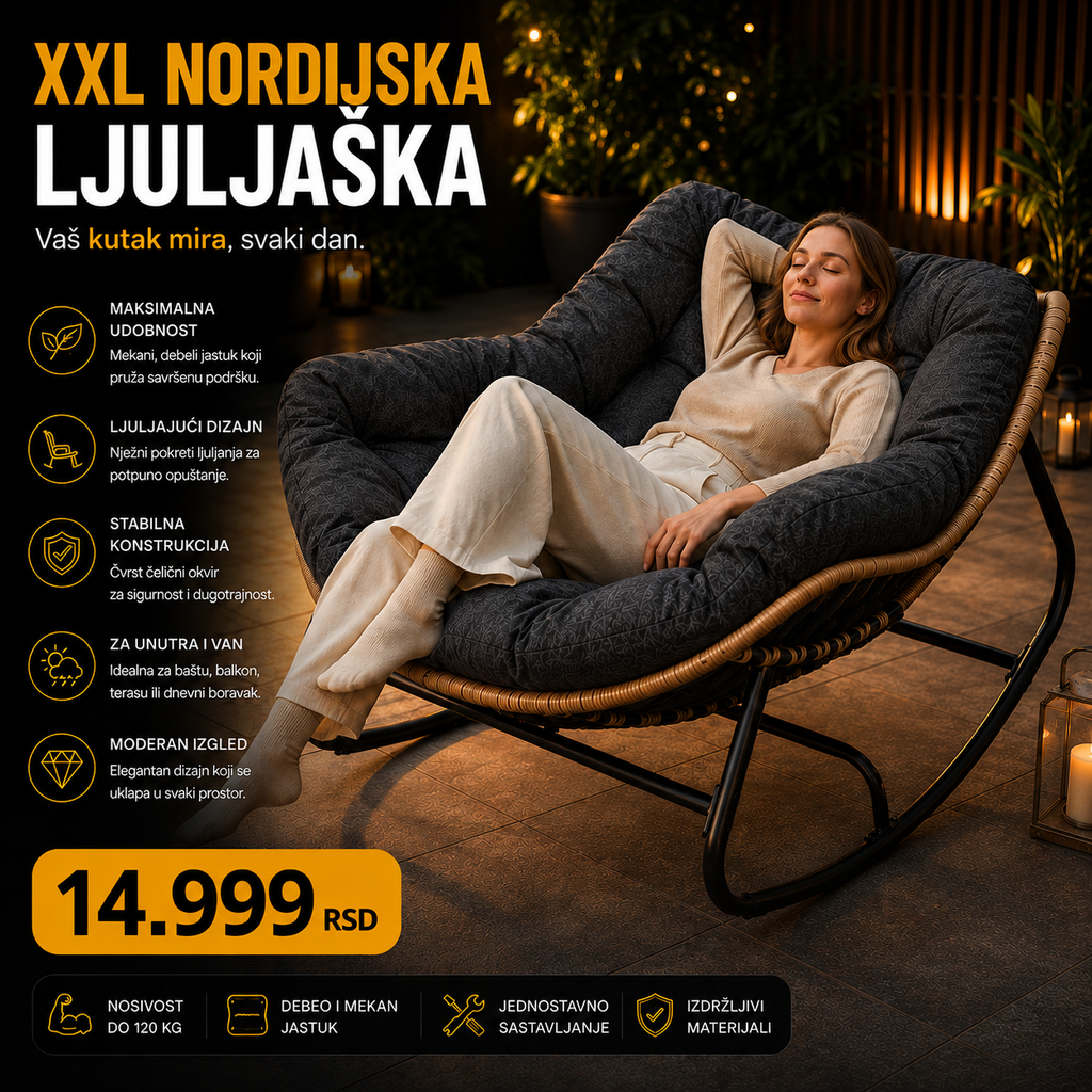 XXL  NORDIJSKA LJULJAŠKA