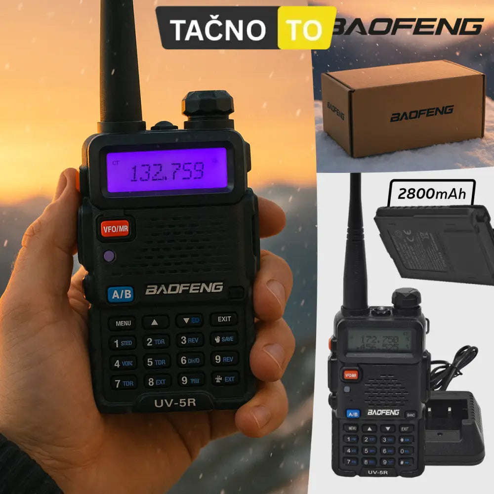 BAOFENG VISOKODOMETNI DIGITALNI VOKI TOKI