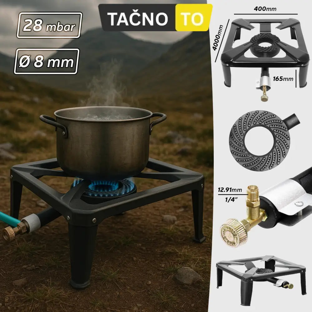 GASNI PLAMENIK 40x40 cm