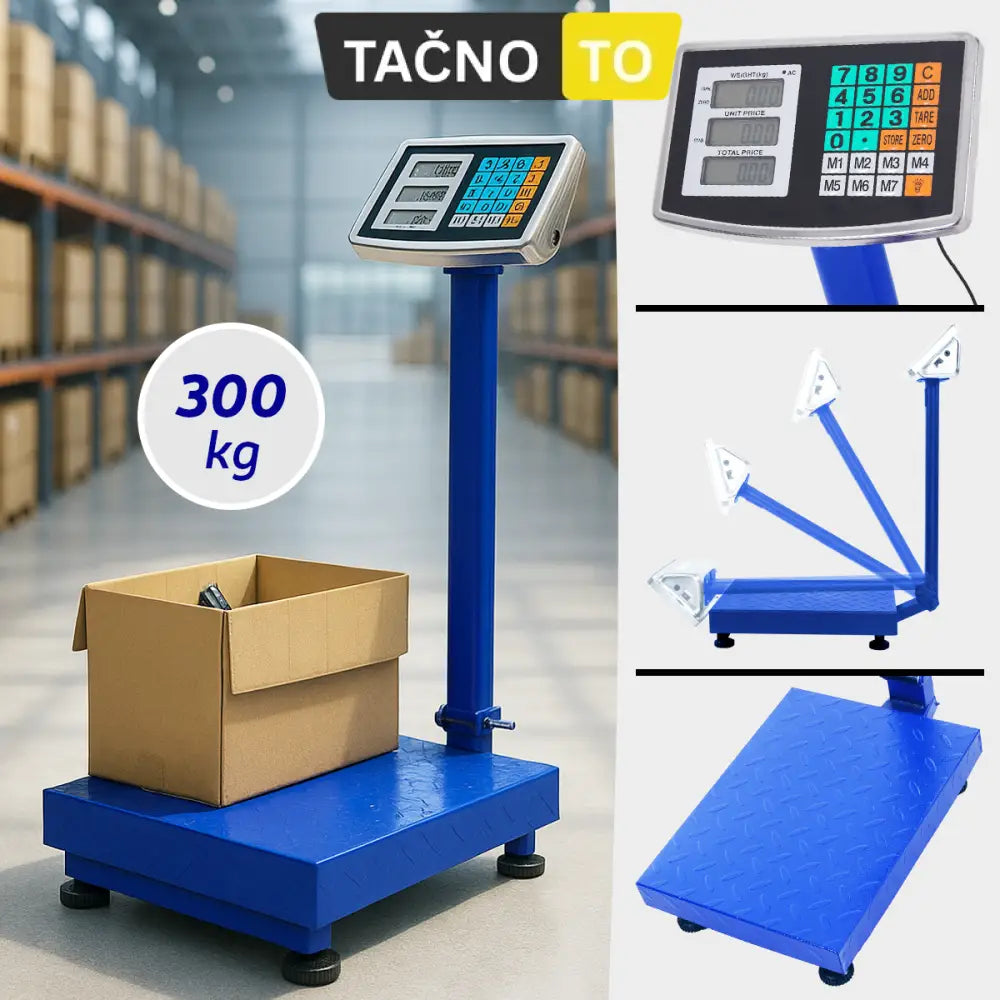 INDUSTRIJSKA DIGITALNA VAGA DO 300 KG