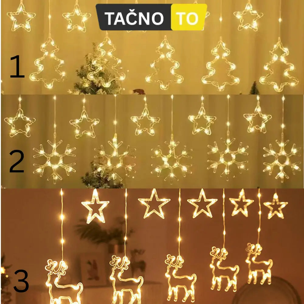 LED BOŽIĆNA SVETLOSNA ZAVESA