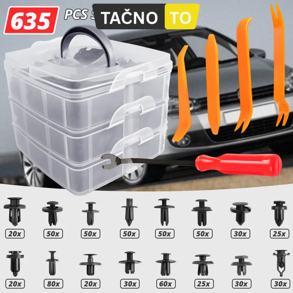 MONTAŽNE PLASTIČNE TIPLE ZAKOVICE - 635 komada