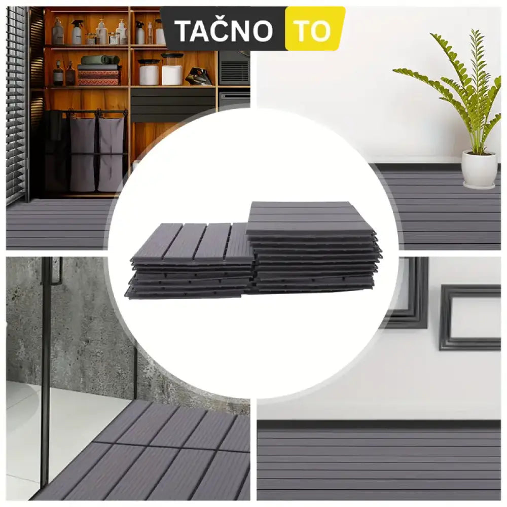 PLASTIČNE PODNE OBLOGE 30x30 cm-5 KOMADA