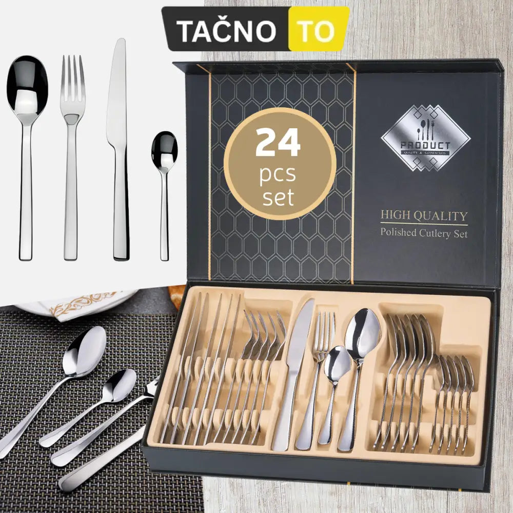 PRIBOR ZA JELO-24 DELNI SET