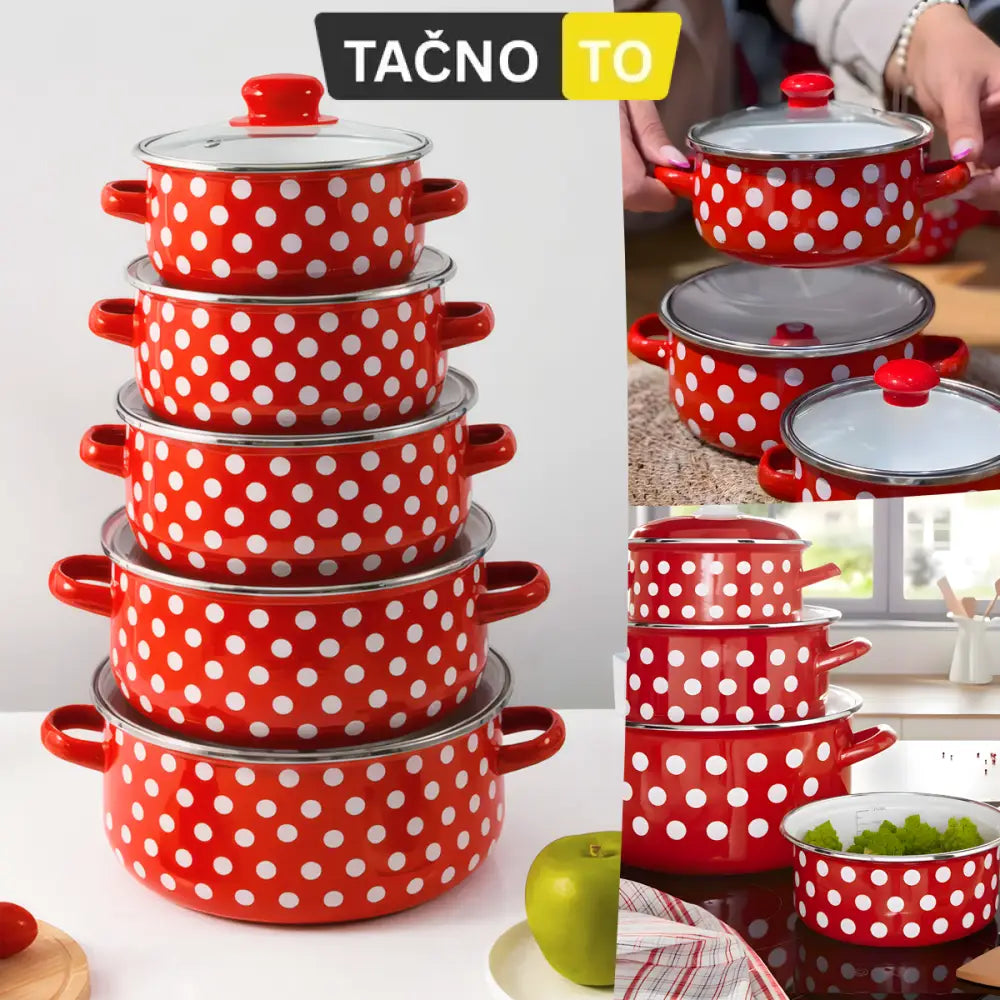 SET RETRO ŠERPI - 5 KOMADA