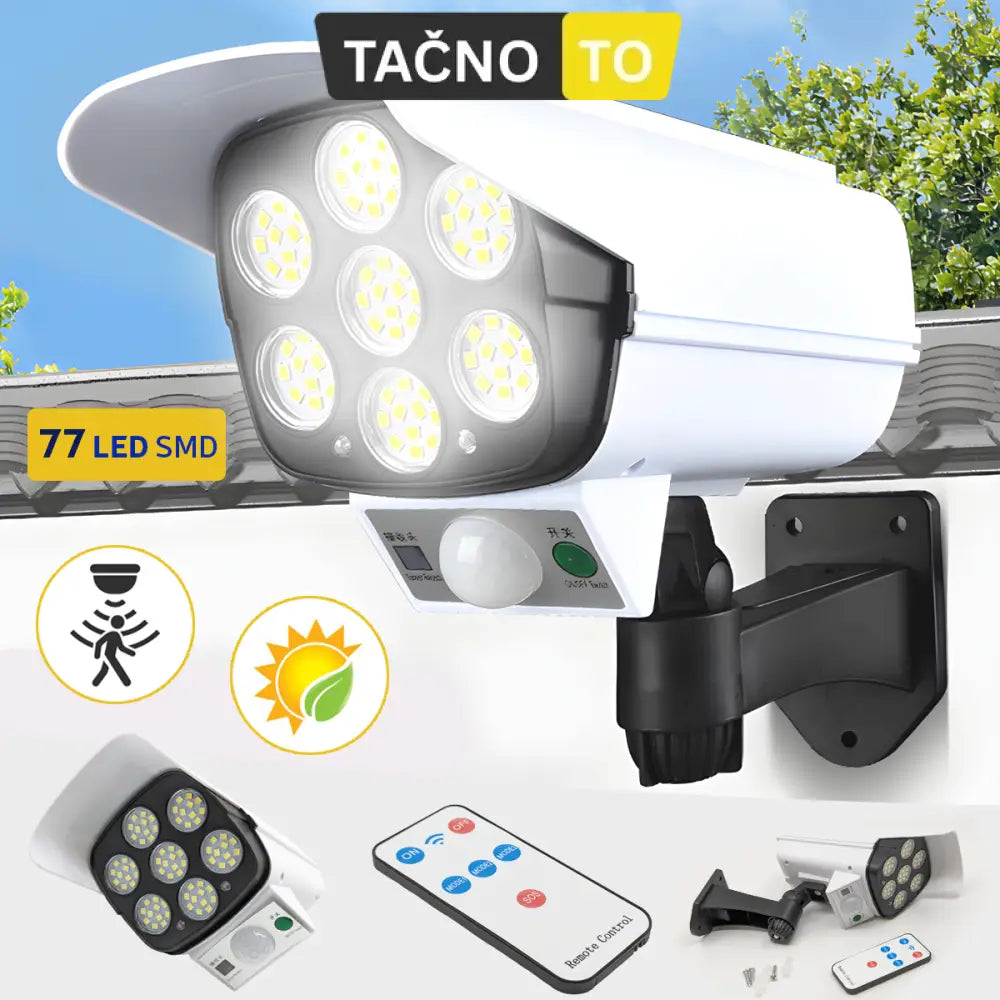 SOLARNA LAMPA/LAŽNA KAMERA NIGHT SHIELD