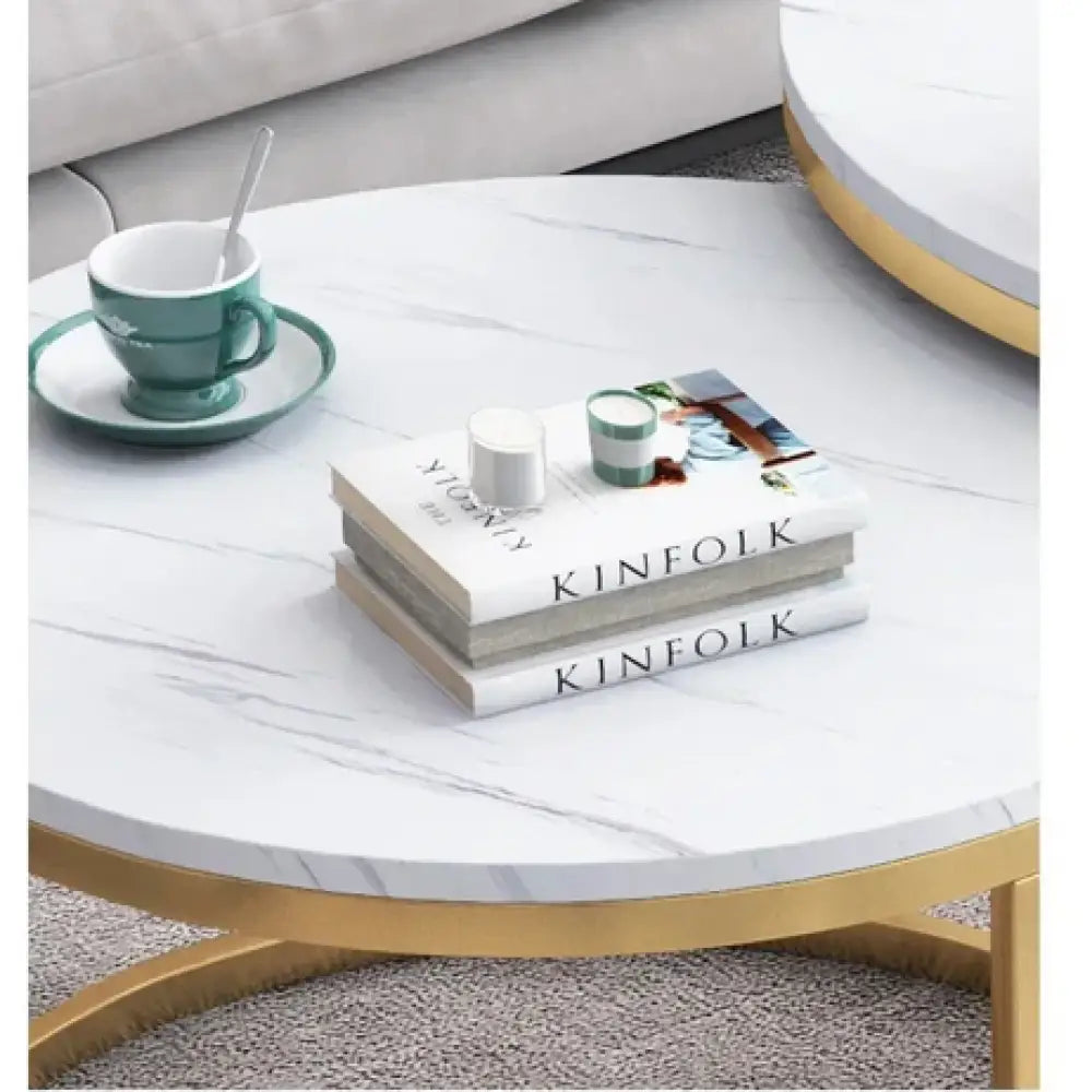 STOLIĆI ZA KAFU IMITACIJA MERMERA ’INSTYLE’ -2 KOMADA