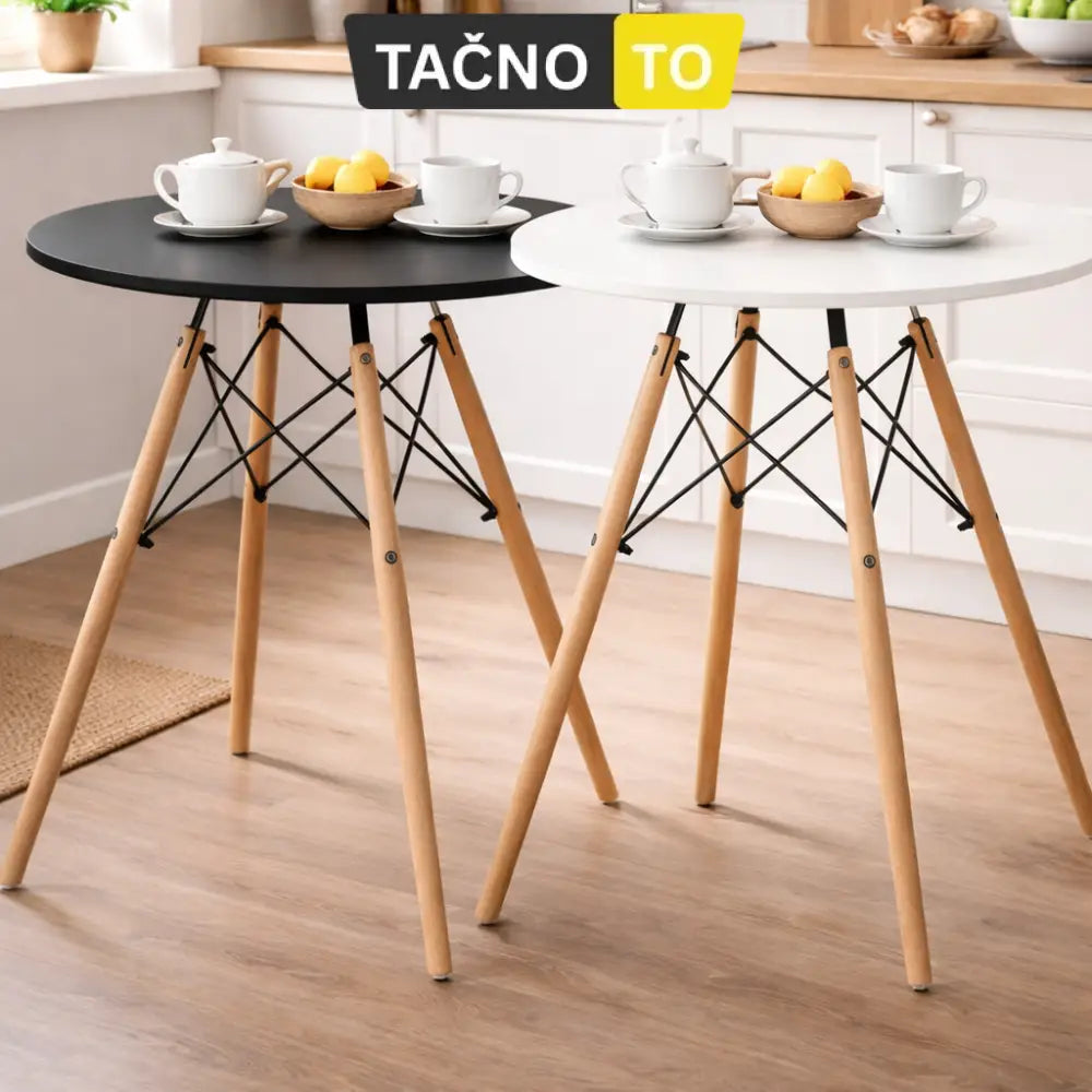 TRPEZARIJSKI STO 80 CM-ROTONDO