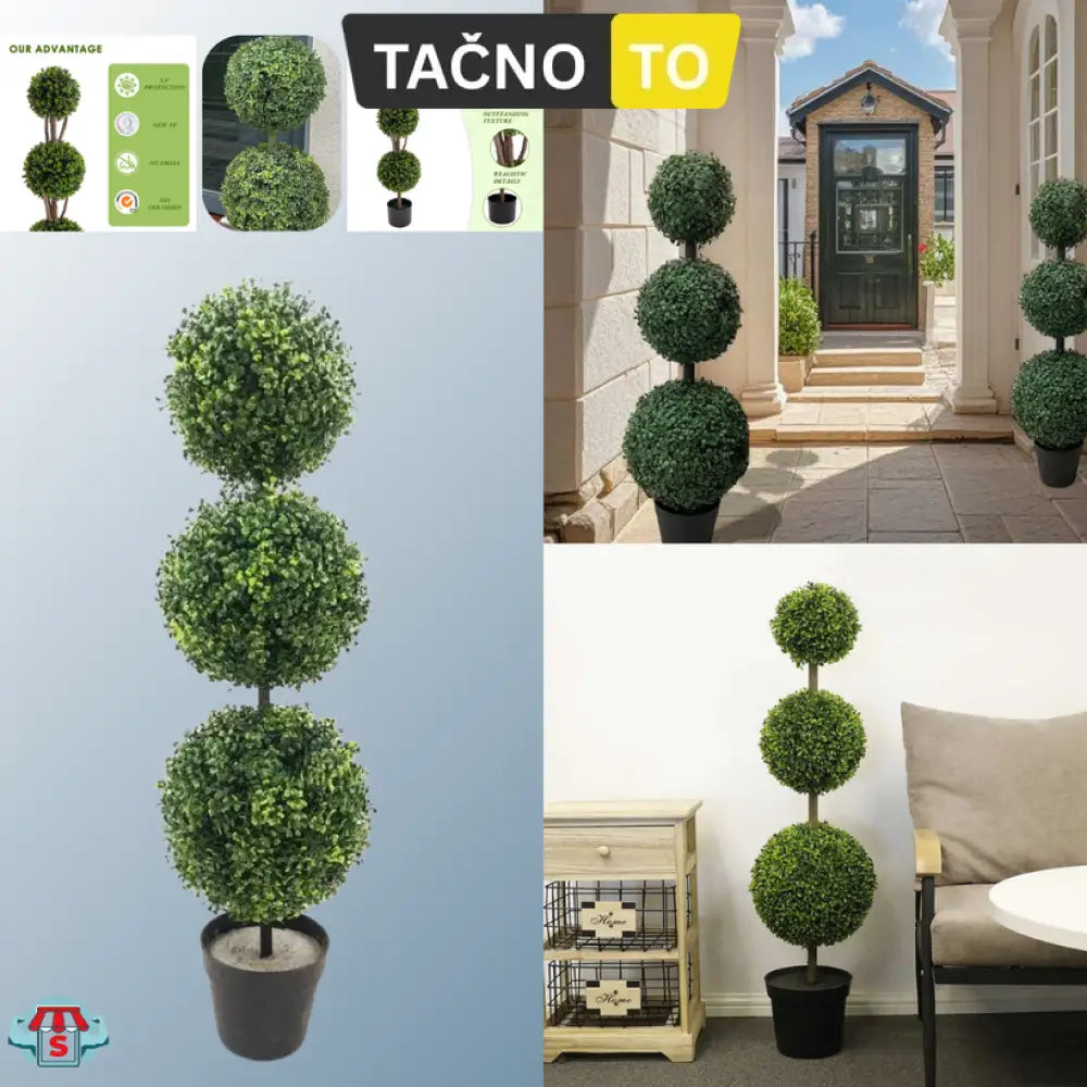 VEŠTAČKA TOPIJARSKA BILJKA SA VAZOM-90 CM