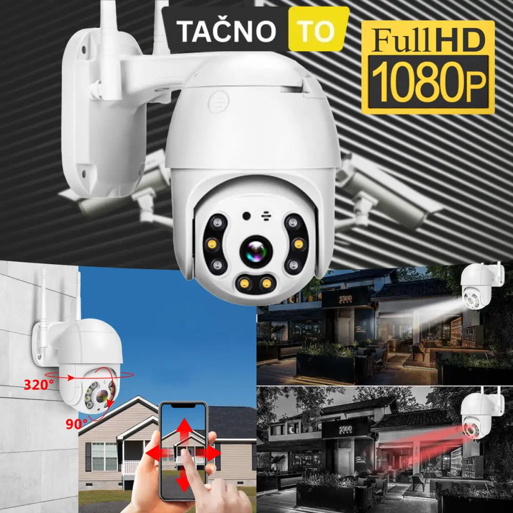 WIFI VODOTPORNA ROTIRAJUĆA KAMERA 360° Elektronika